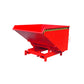 Tippcontainer SK Heavy Duty i röd RAL 3000 med vajer och frigöringsfot