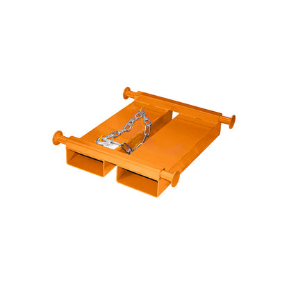 Lyftbalk TBB-E för big bags med gaffelhylsor i orange RAL 2000 