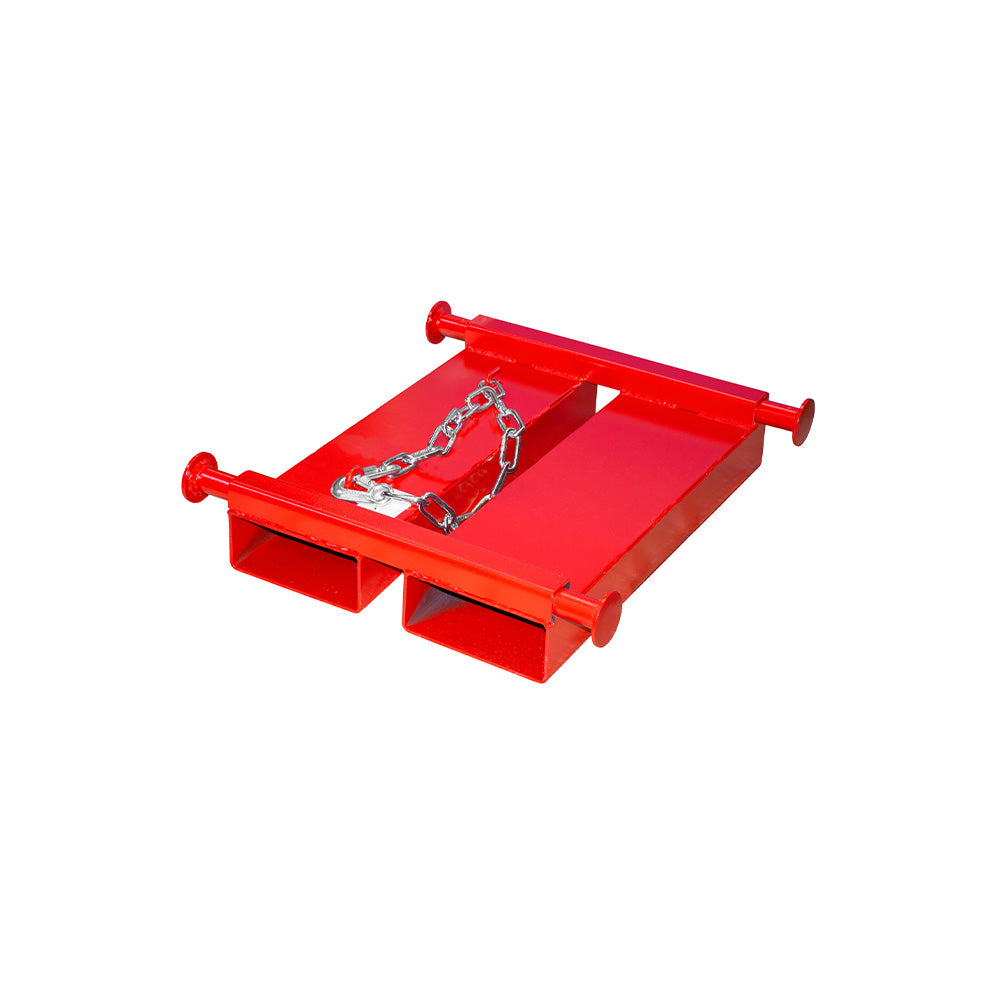 Lyftbalk TBB-E för big bags med gaffelhylsor i röd RAL 3000 